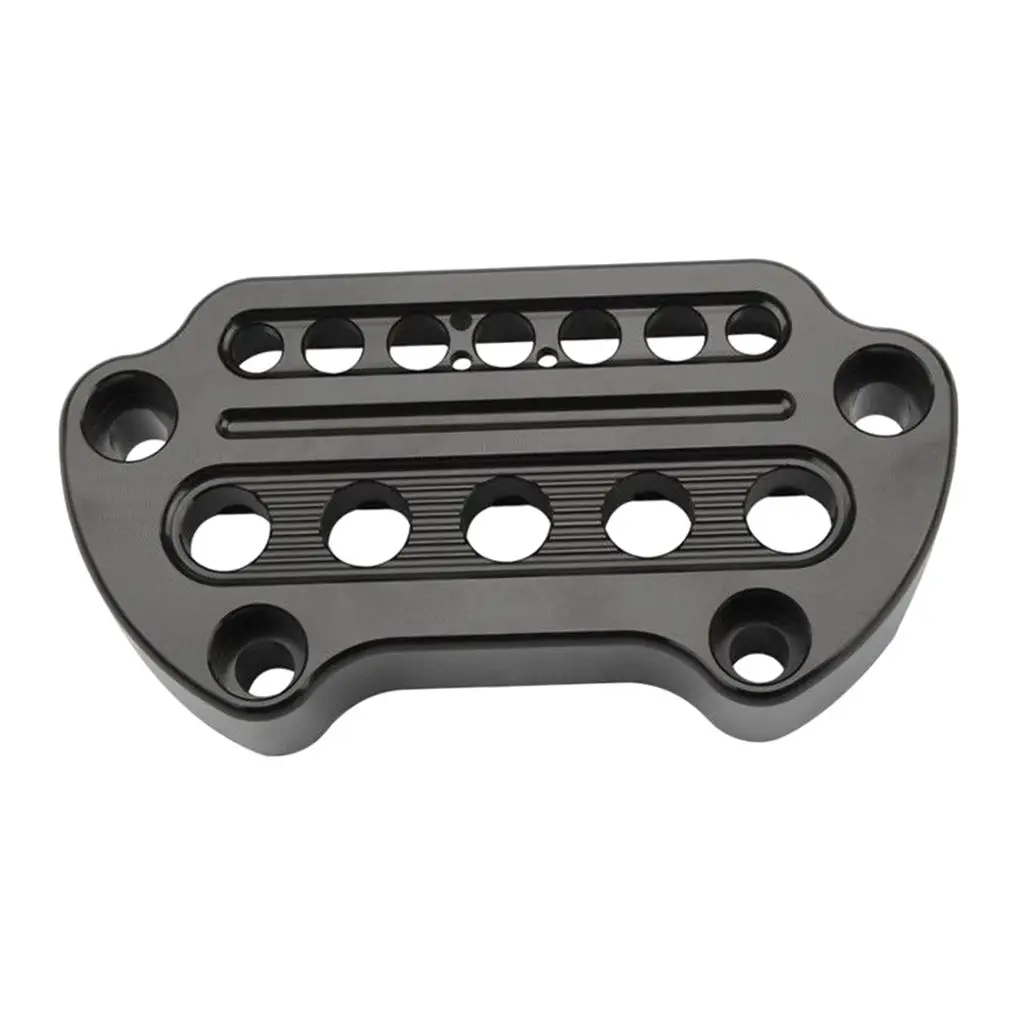 

Black Indicator Light Handlebar Top Clamp Fit for Harley 95-up New