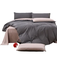simple solid color cotton cover sleeping bedding set luxury sloth soft fashion design juego de sabanas home decoration ec50ct