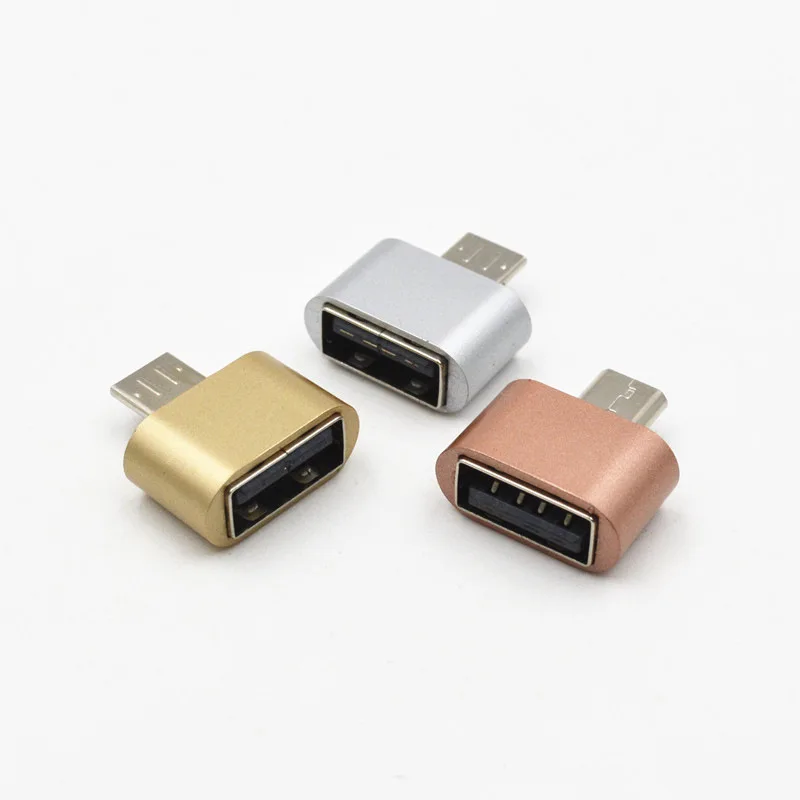 Новый металлический мини микро USB к OTG адаптер 2 0 конвертер для телефона Samsung Xiaomi LG