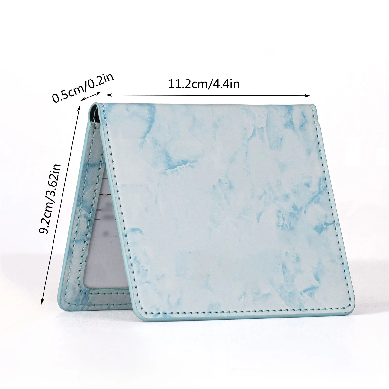 

Marbled Protection Holster Card Wrap Small Card Certificate Waterproof Multifunctional Leather Protective Cover Passport Holder