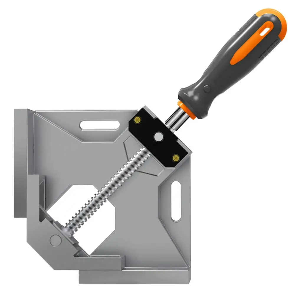 

Right Angle Clamps 90 Degree Corner Clamp Holder Tools with Adjustable Swing Jaw for Woodworking Welding Doweling Engineering
