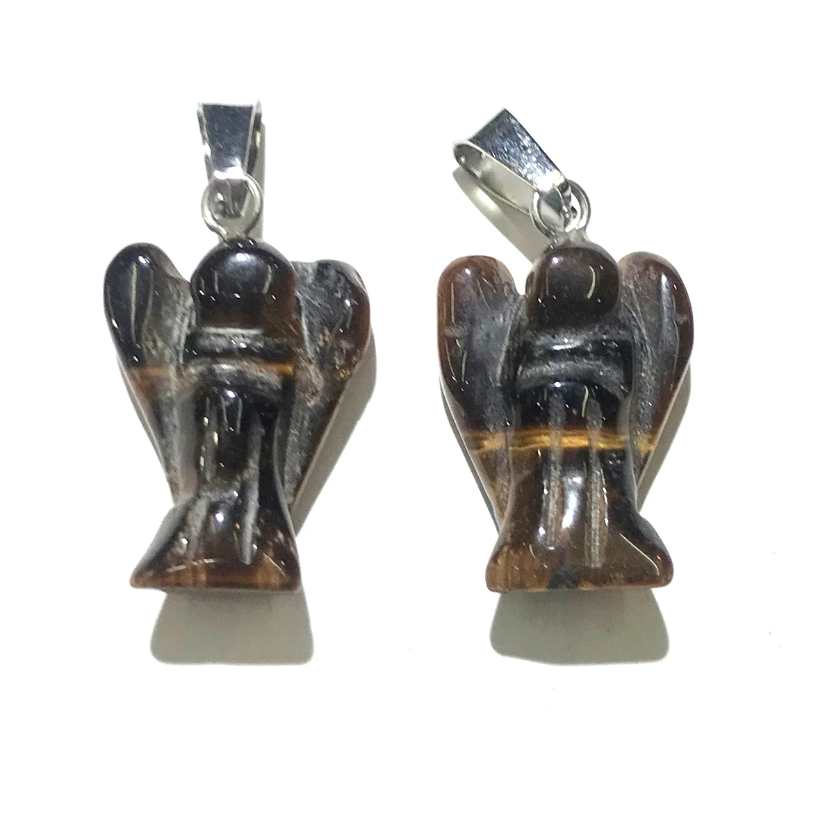 Натуральный камень в форме ангела хрустальные Агаты подвески на удачу кулон для