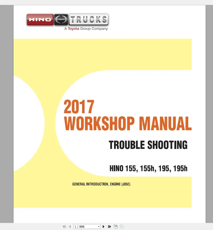 Hino Truck Workshop инструкции [2001-2019] DVD | Автомобили и мотоциклы