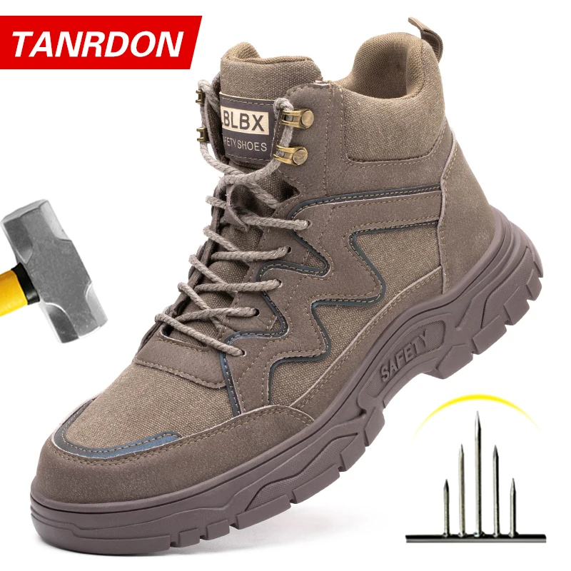 

Safety Work Shoes Construction Men Outdoor Steel Toe Cap Shoes Men Puncture Proof High Quality Lightweight Safety Boots