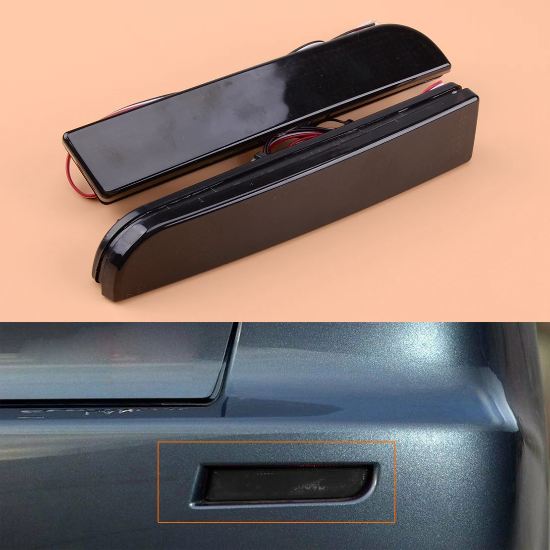 2 шт. светодиодный задний бампер отражатель светильник стоп сигнал поворота 8355A039