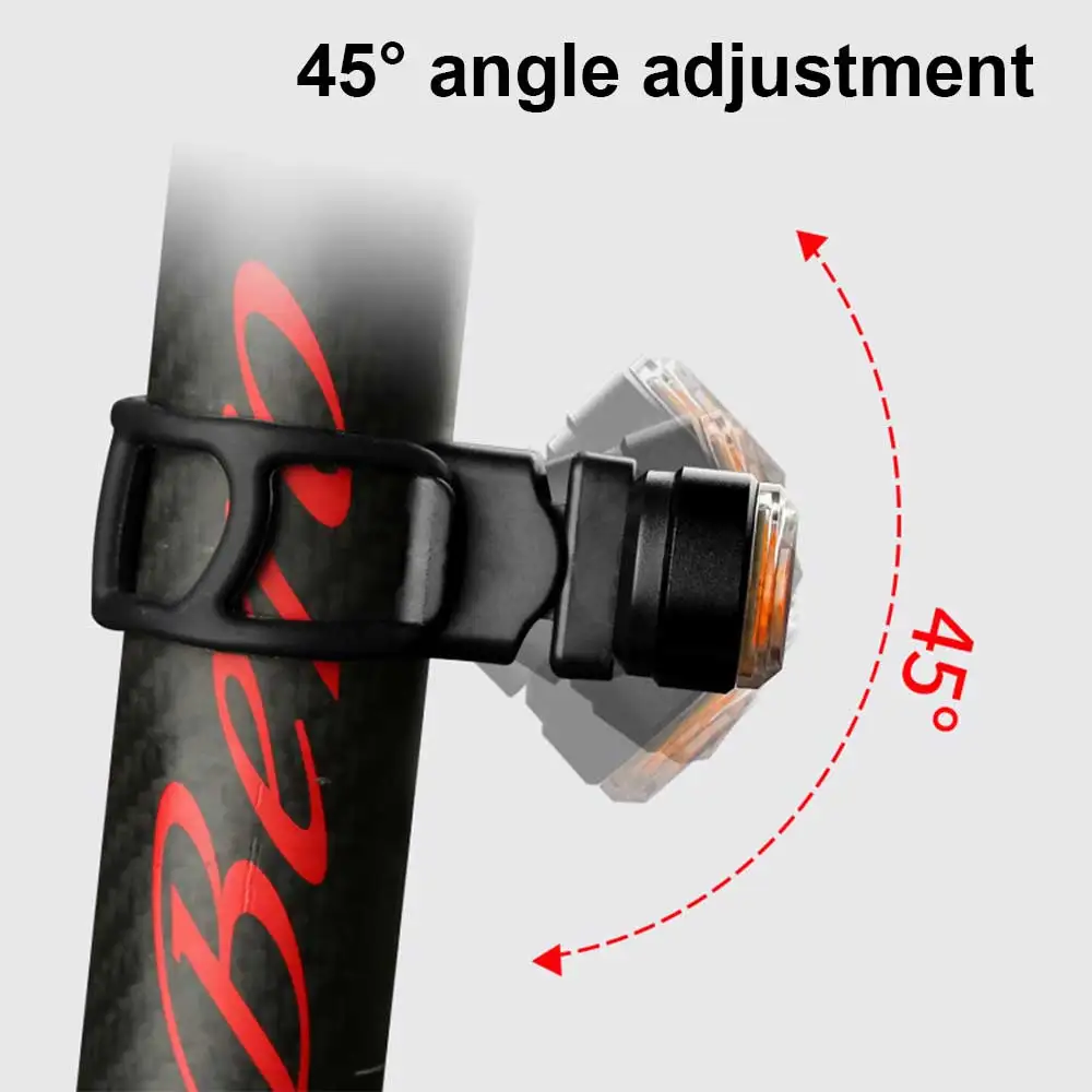 

Remote Control Bike Taillight USB Rechargeable Bicycle Tail Rear Light Turn Signal Braking Warning Wireless LED Cycling Lantern