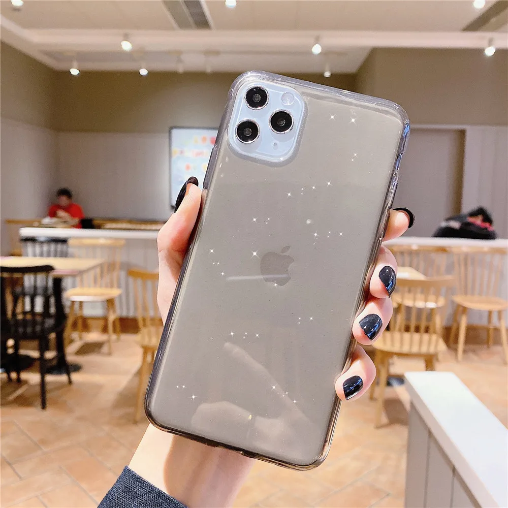 Яркий блестящий чехол ярких цветов для телефона iphone 6 6S 7 8 Plus X XR XS 11 Pro MAX Чистый