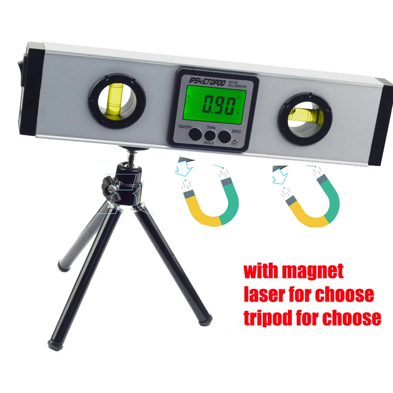 Уровень лазерный цифровой с магнитом 360 градусов степень защиты IP54 225