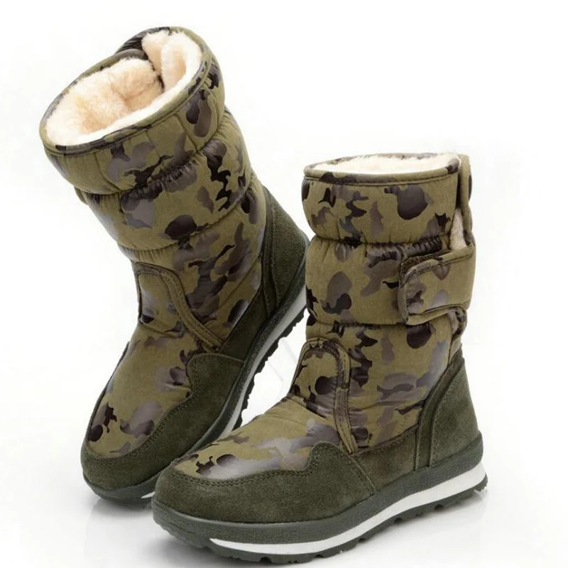 Детские зимние ботинки 2020 модные водонепроницаемые для мальчиков и девочек