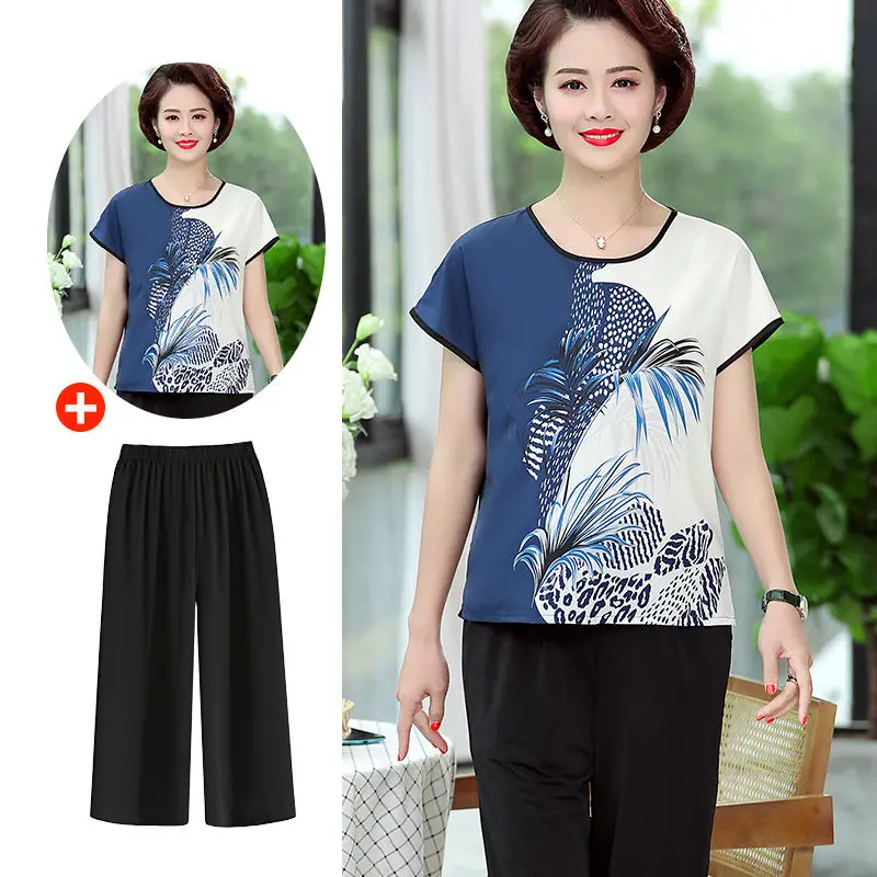 2020 новые летние сандалии для среднего возраста Женские Футболка с О-образным