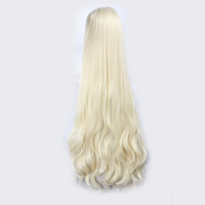 47'' 120cm Wavy Long Light Blonde Kagerou Project Marry Kozakura Mari Heat Resistant Hair Cosplay Costume Wigs + Free Wig Cap |