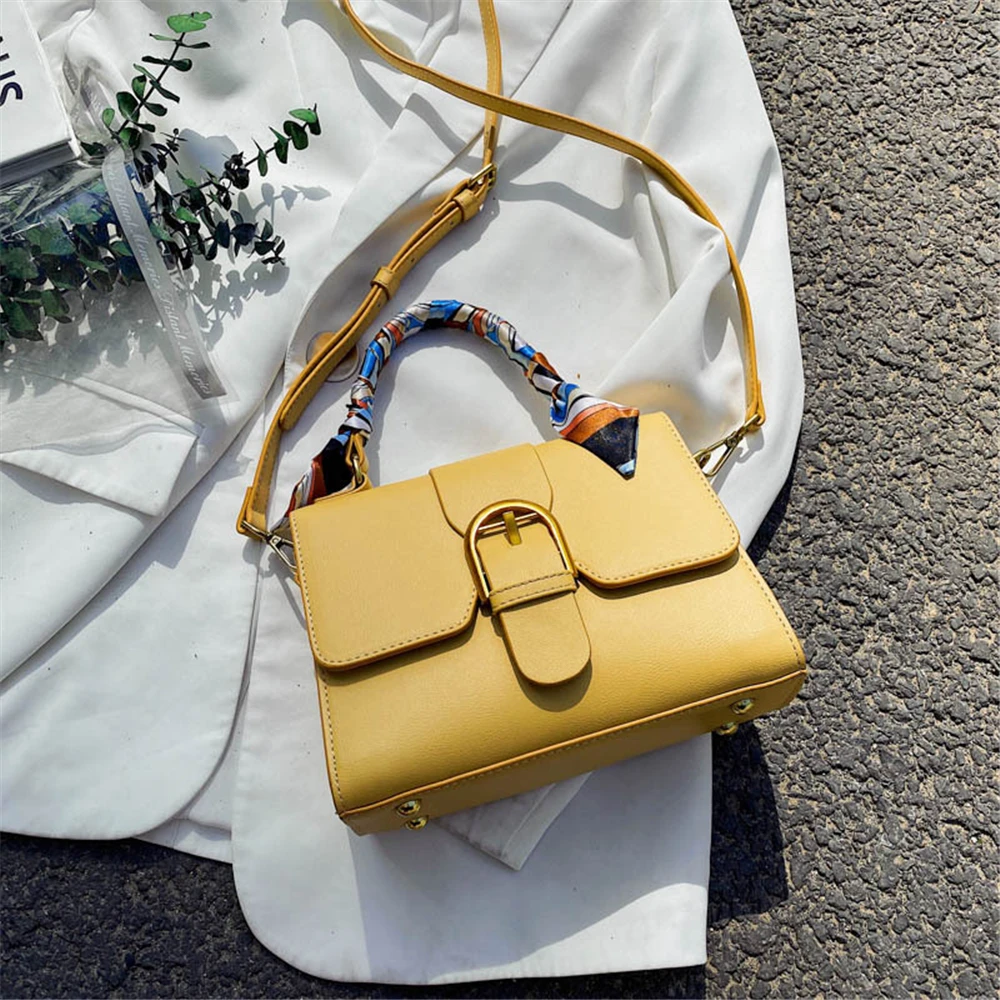 

CELINV KOILM Summer Bag Female 2021 New Trend Silk Scarf Portable Messenger Bag Wild Fashion Casual Shoulder Bags