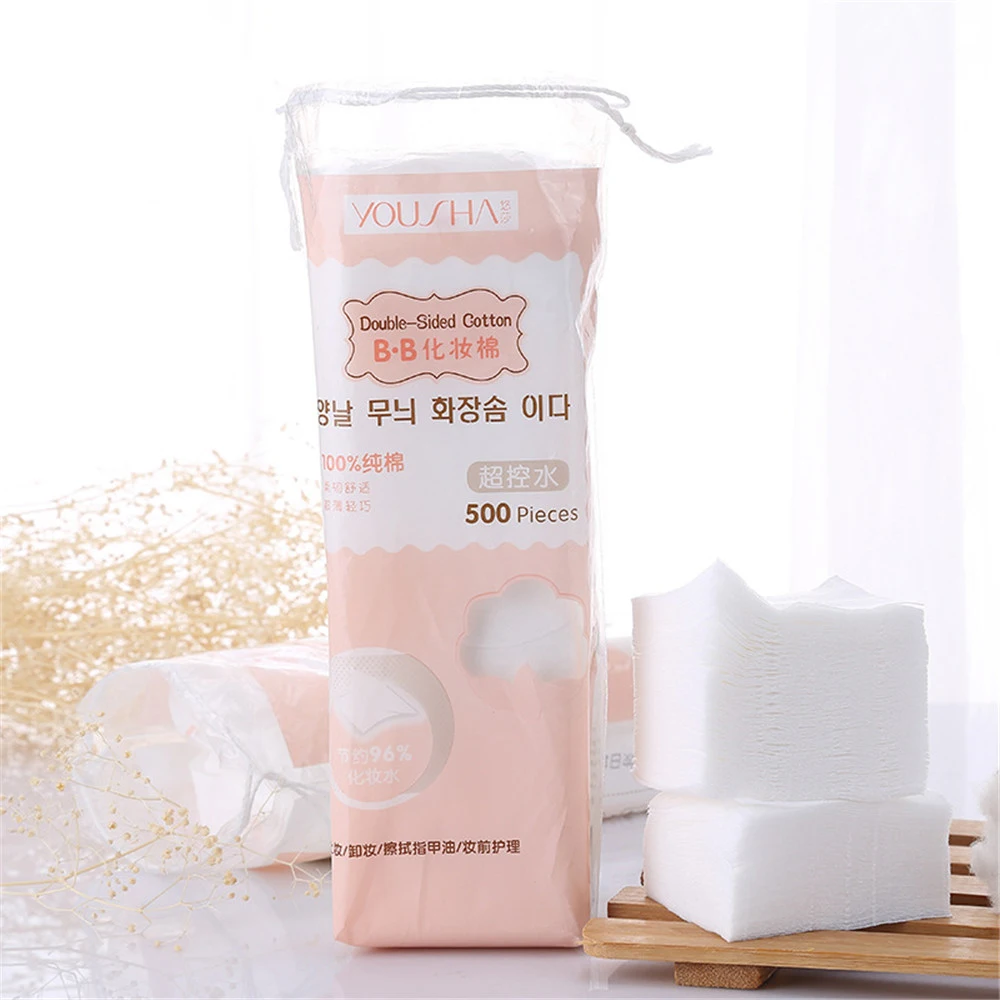 500 шт. корейские органические ватные диски для лица средство очистки снятия лака