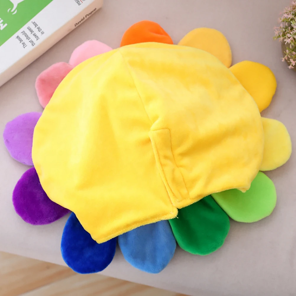 Креативный головной убор с солнечным цветком мягкий укомплектованный смешные