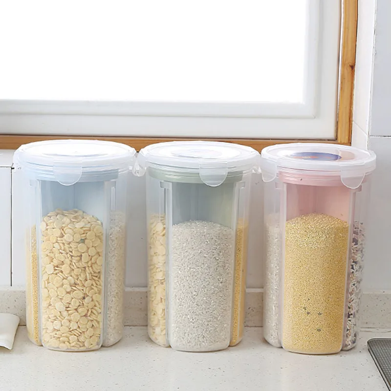 Новый ящик для хранения зерна риса контейнер прозрачный пищевых продуктов
