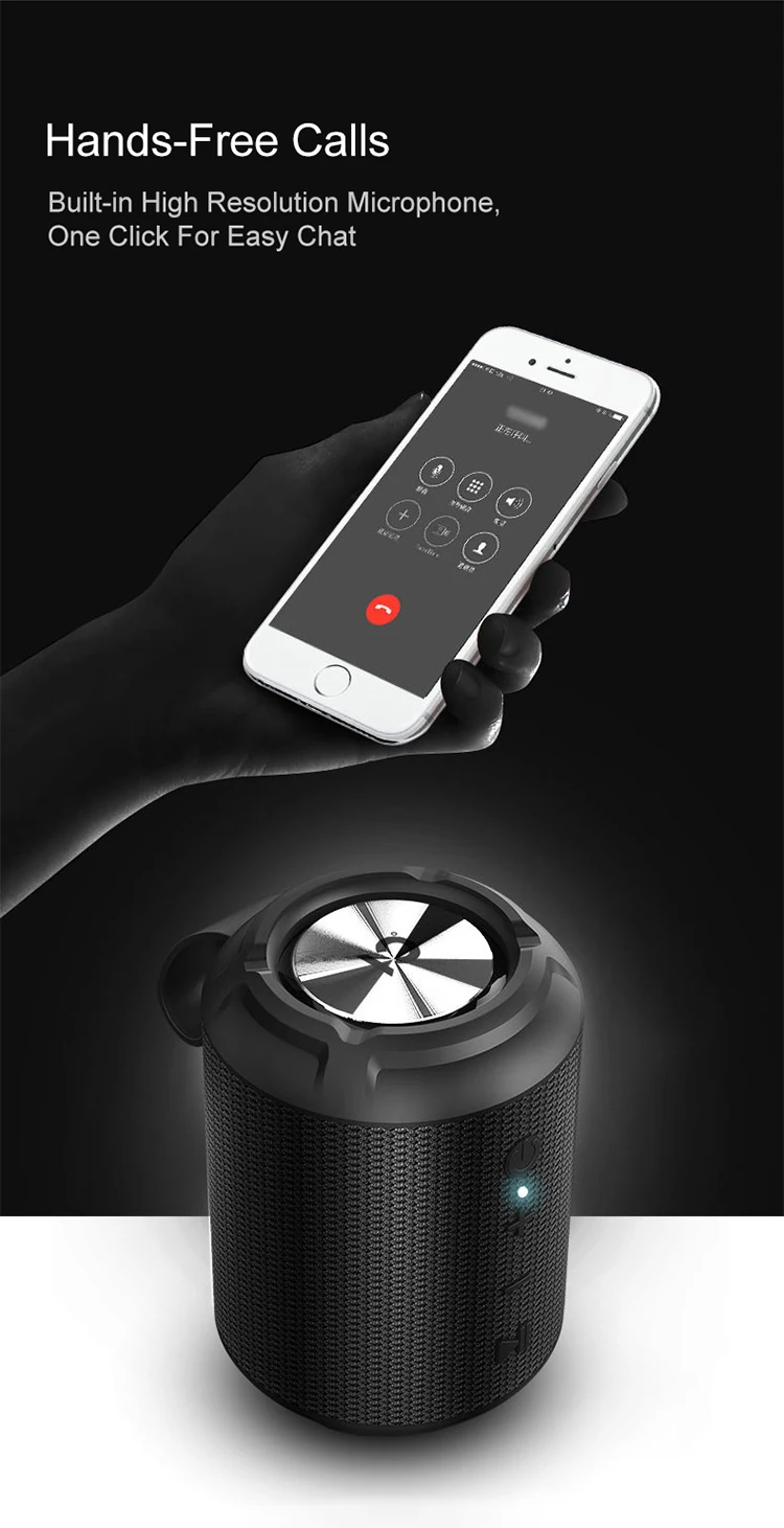 3D стерео водонепроницаемый портативный наружный перезаряжаемый Bluetooth динамик