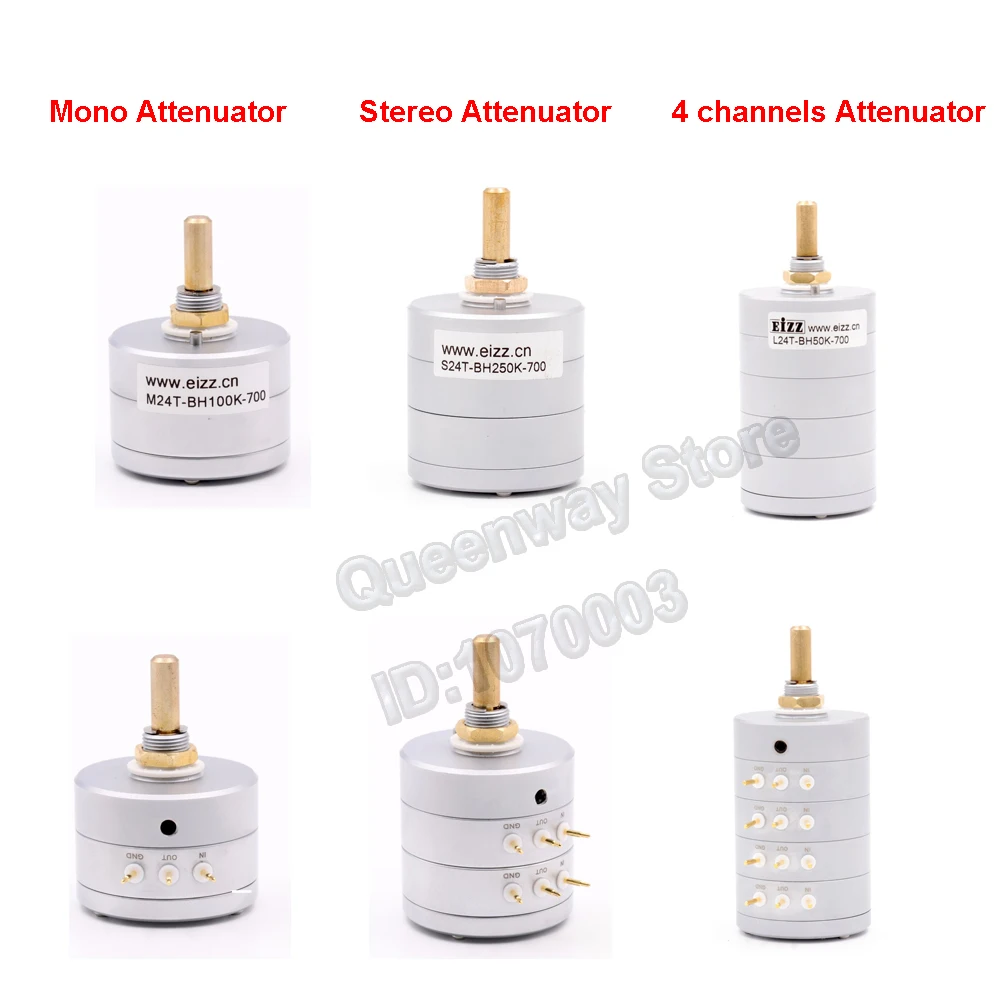 

P-022 1PC EIZZ 24-Step Mono/Stereo/4-channels Attenuator Volume Potentiometer Sound Control With 10K/25K/50K/100K/250K