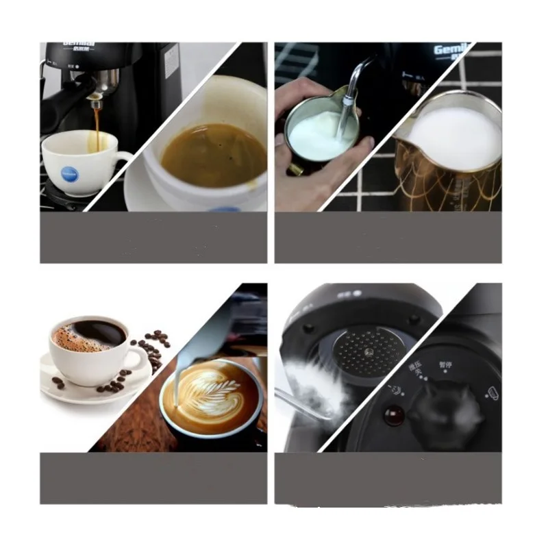 Мини домашняя кофейная машина Expresso Полуавтоматическая кофеварка латте и