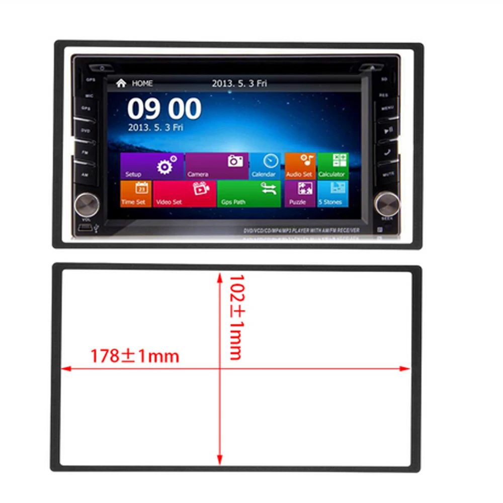 Рамка 2 Din универсальная для автомагнитолы MP5 аксессуары установки интерьера