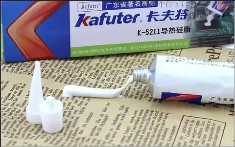 Натуральная Kafuter 100g K-5211 светодиодный термопаста Процессор термопаста диод Беспроводная связь светодиодный клей белого цвета