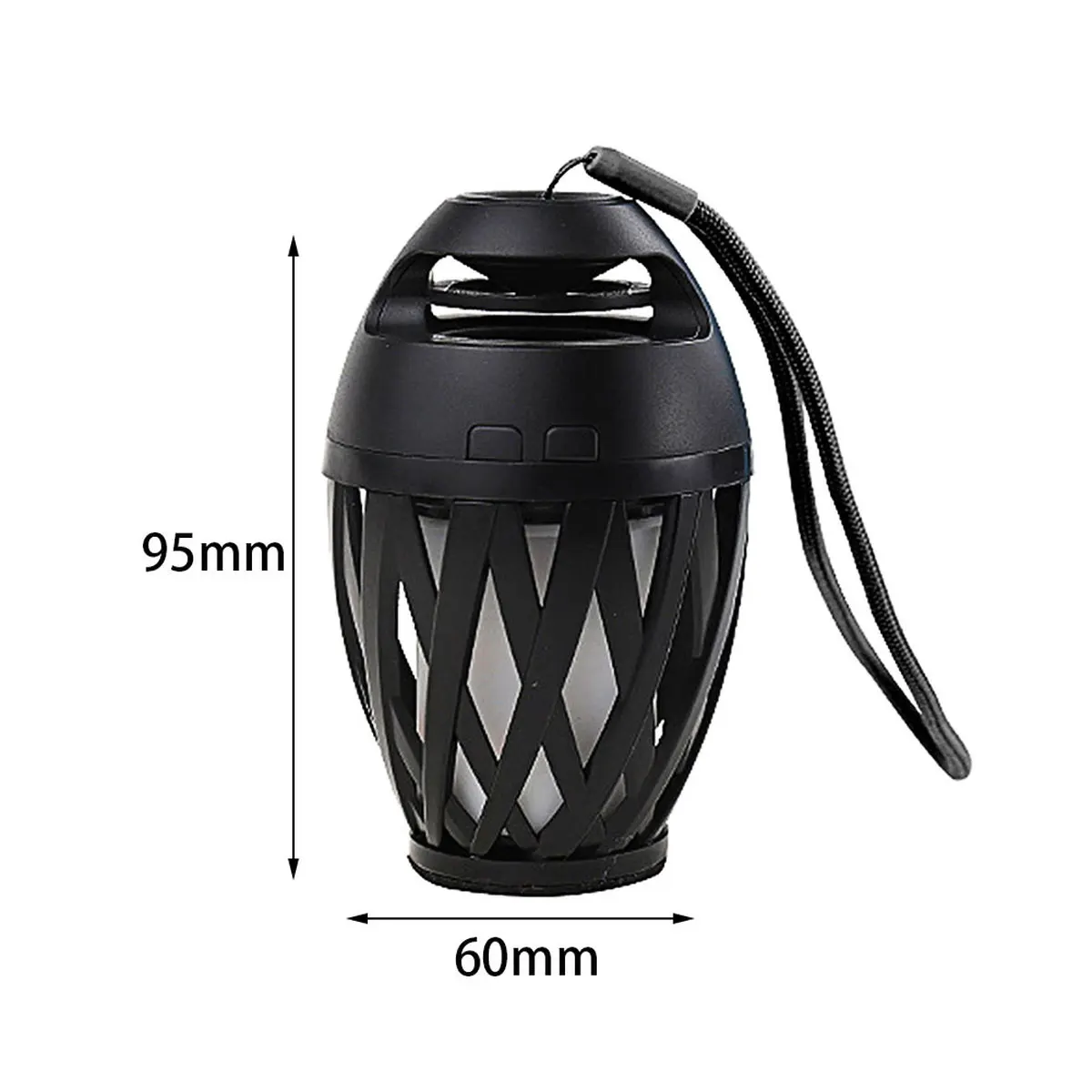 

LED Flame Bluetooth Speaker Lantern Table Lamp Patio Lights USB Wireless Portable Music Stereo Speakers for Outdoor Bedroom