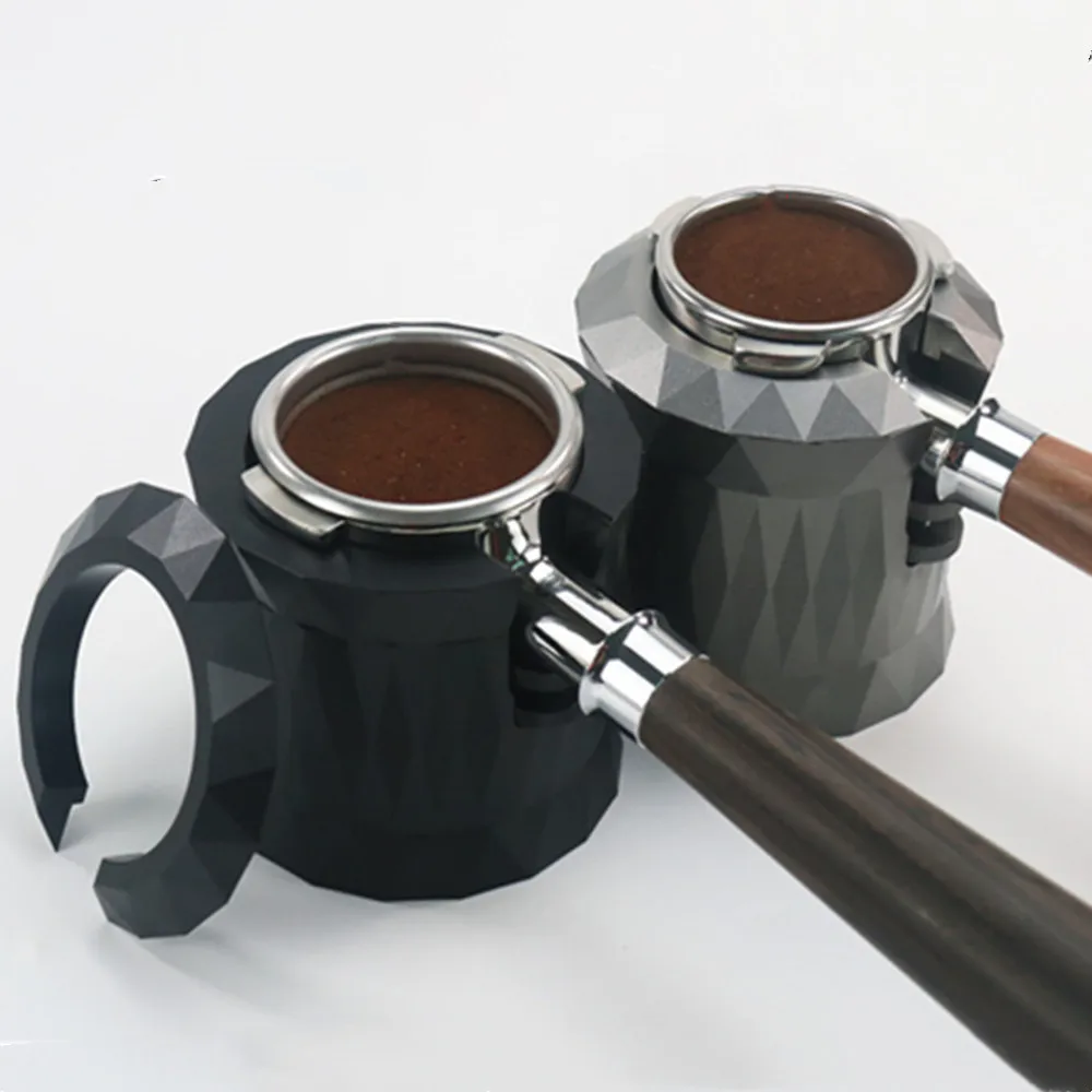 

Coffee Temper Stand,Sturdy Aluminum Alloy Tamping Stand for Coffee Machine Coffee Tamper Storage Base Holder Support Frame