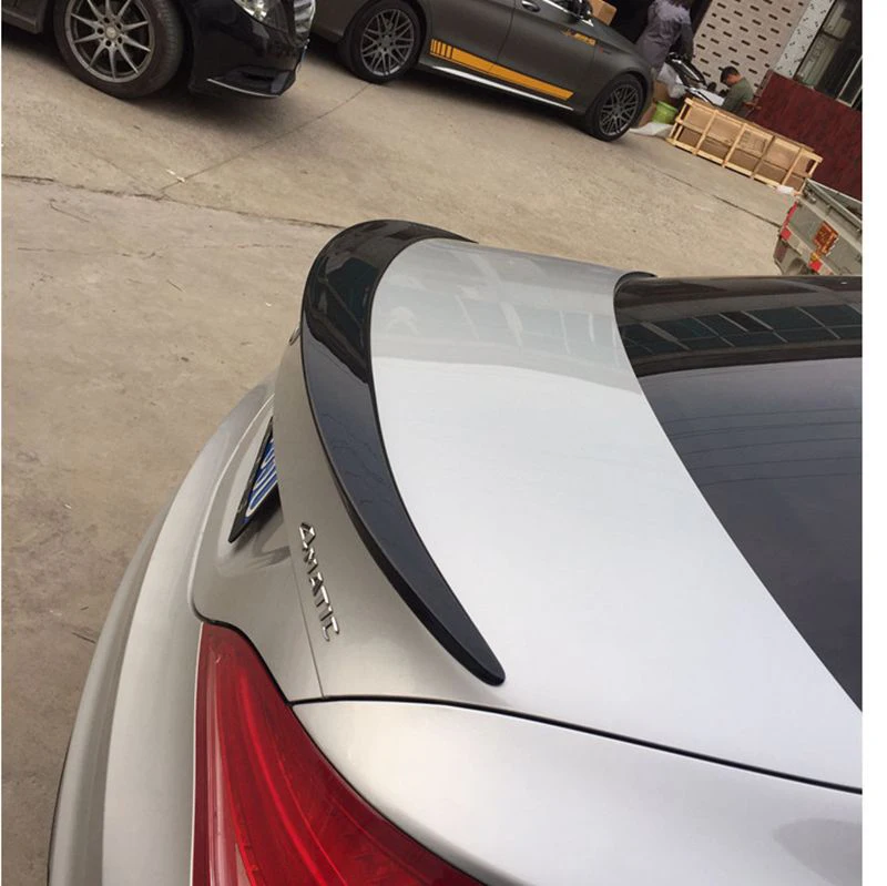 Подходит для M B CLA спойлер CLA45 W117 C117 ABS волокно задний багажник крылья бесцветный Cla