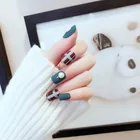 24 шт.коробка, декоративные матовые искусственные ногти для девочек