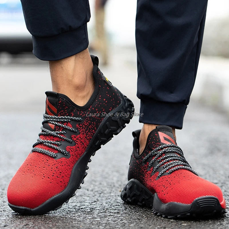 

Lightweight Boots Safety Shoes Male Protective Boots For Men Anti-Piercing Shoes Men's Sneakers Breathable Boots 2021 New Shoes