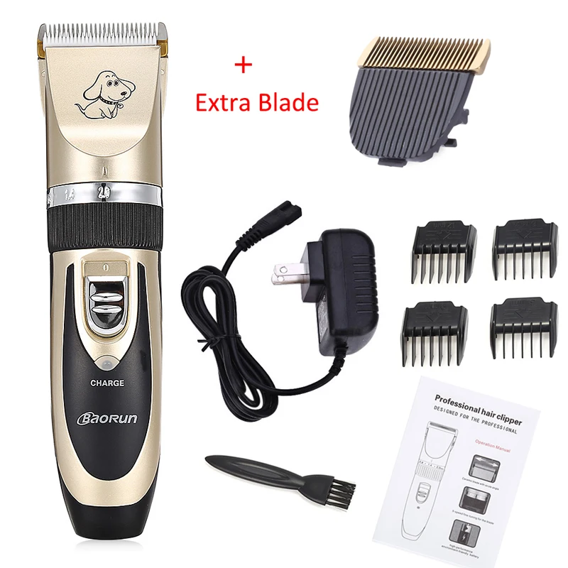 Professional Dog Hair Clippers Trimmer Electric Pet Grooming Tool Rechargeable Cat Shaver Hair Cutter Dog Haircut Machine EU US