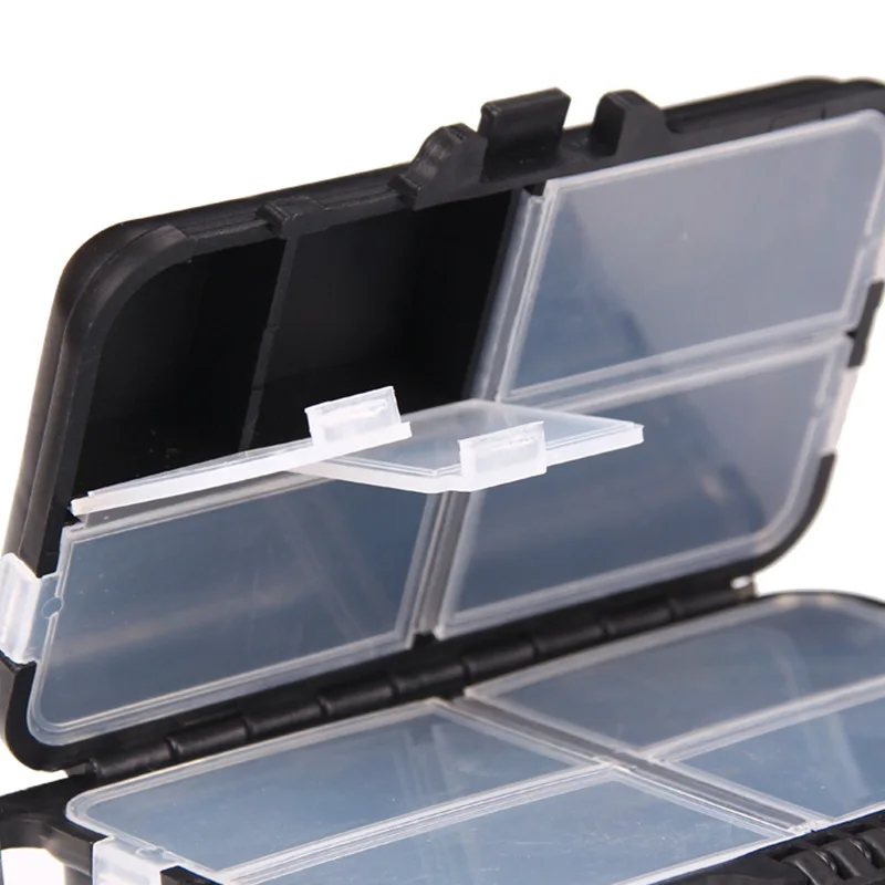 9 Compartments Fishing Lure Boxes Bait Storage Case Fishing Tackle Storage Trays Hooks Organizer Waterproof Fishing Accessory