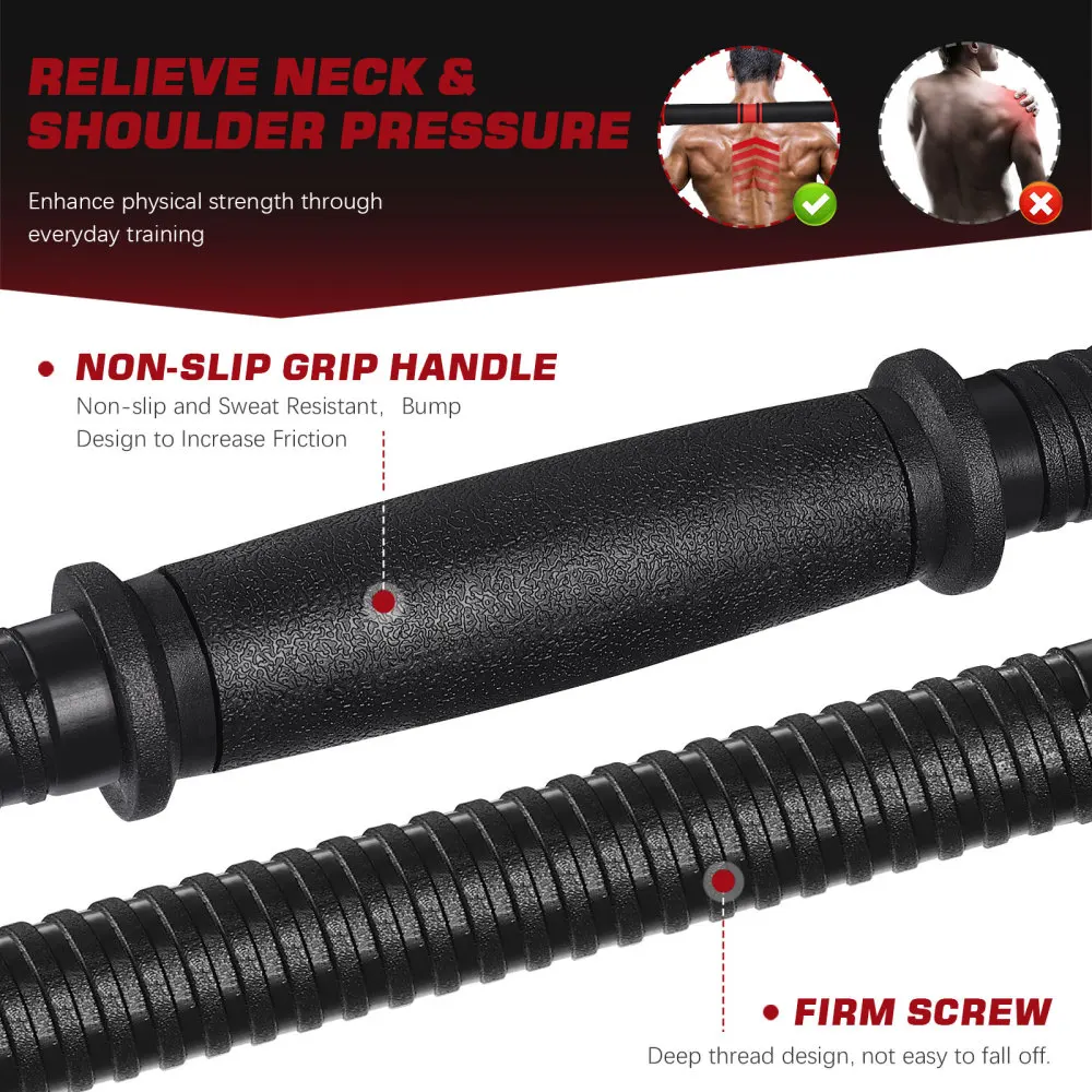 

MOVTOTOP 30kg Adjustable Dumbbell Set Barbell Exercise Fitness Equipment Sport Supplies for Building Body Weight Loss