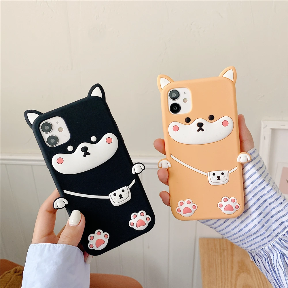3D Cartoon Cute Animal Lucky Cat Dog Bear Unicorn Soft Silicone Back Cover For iPhone 5 5s SE 5C Phone Cases Fundas Coque Capa