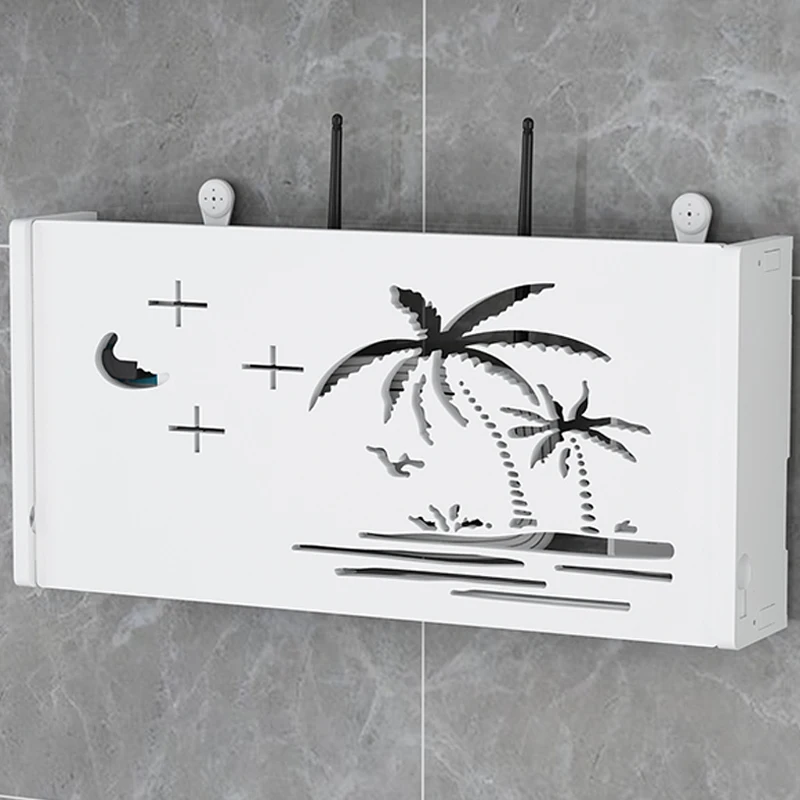 Многофункциональный Wi-Fi-роутер внешняя Мощность кабеля настенная полка | Дом и