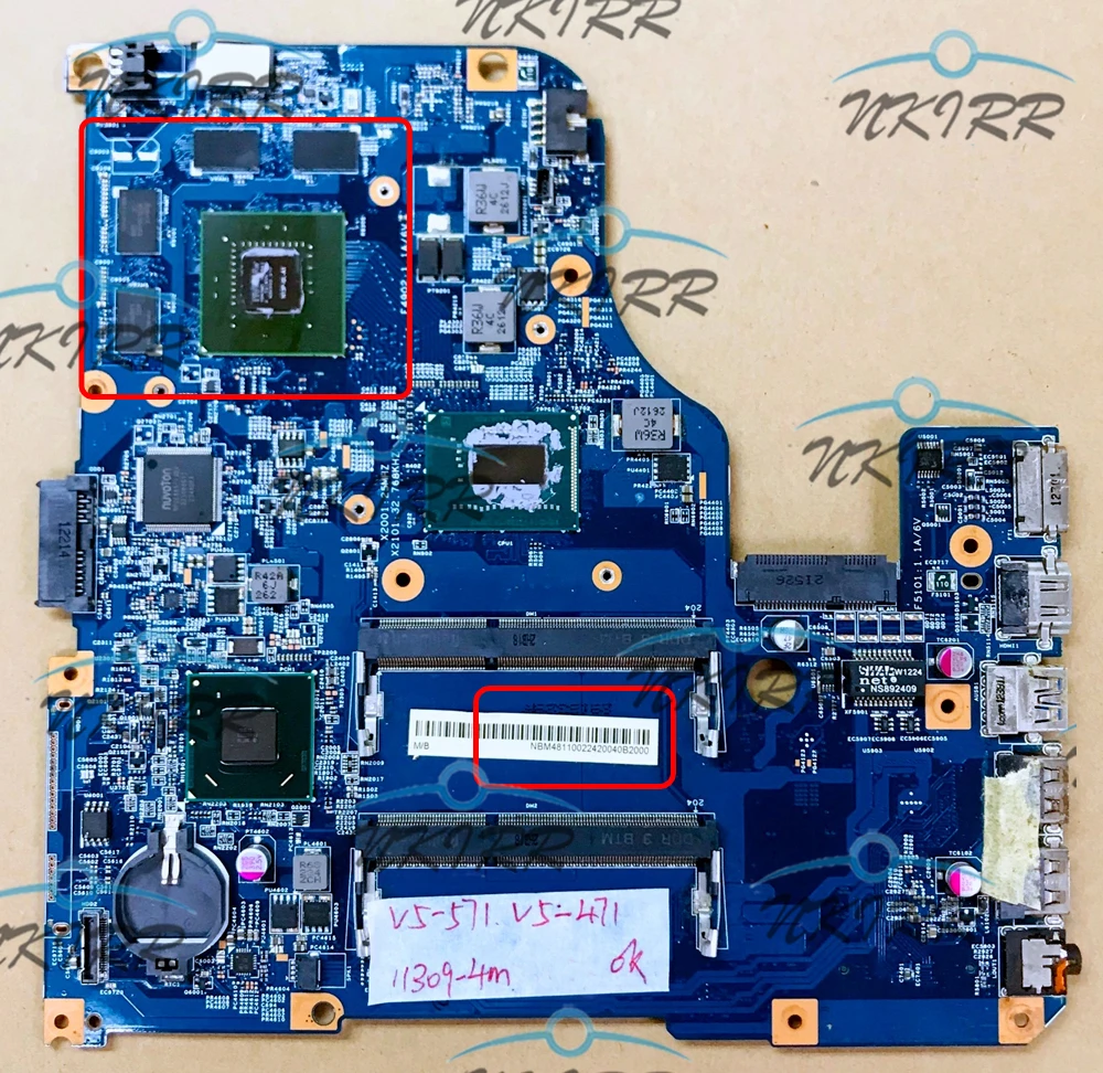 

11309-4M 620M/630M 2G NBM4811007 NBM4811005 I7 NBM4811002 NBM4811008 I5 Motherboard for Aspire V5-431P V5-531P V5-471P V5-571P