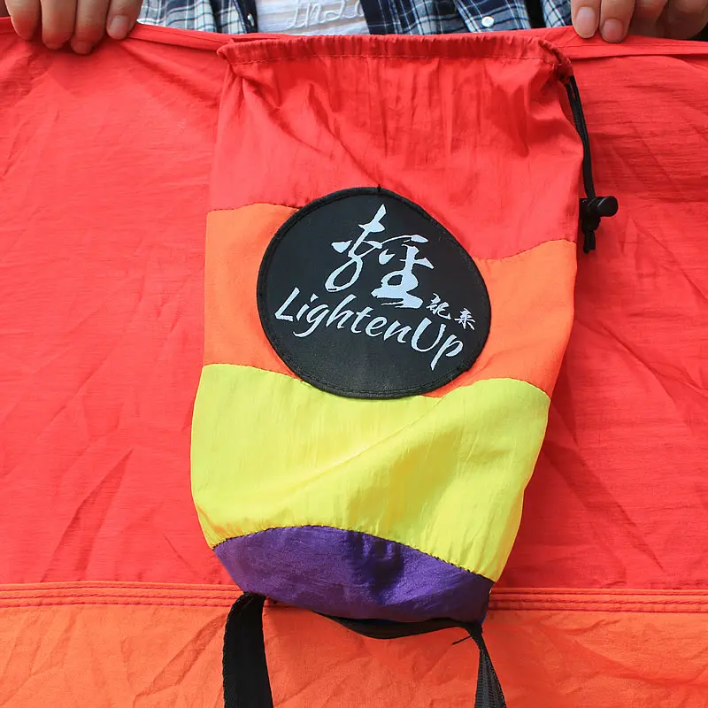 Радужный гамак нейлоновый парашютный тканевый для 2 человек|Гамаки| |