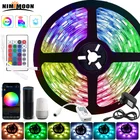 Светодиодная лента RGB 5050 2835 5 м 10 м 15 м с Wi-Fi управлением, 12 В постоянного тока, адаптер для украшения комнаты, совместимый с Alexa Google, освещение для спальни
