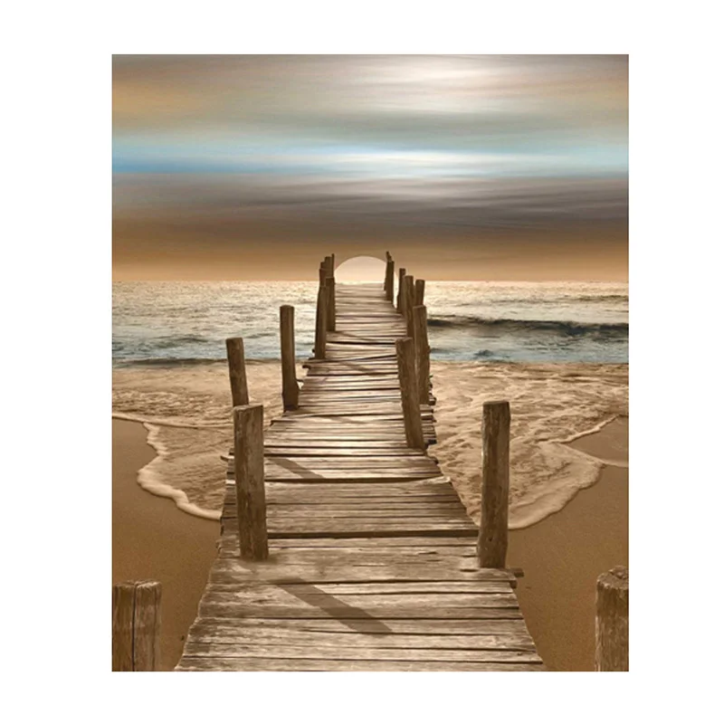 

GELANYOUPIN 5D DIY Diamond Embroidery Sea Scenery Cross Stitch Full Round diamond painting rhinestones love gift
