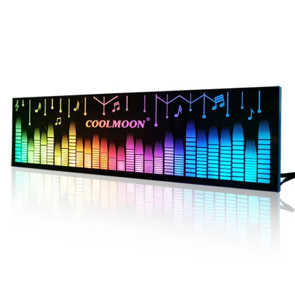 COOLMOON чехол для компьютера RGB украшение светодиодный Srip/панель блока