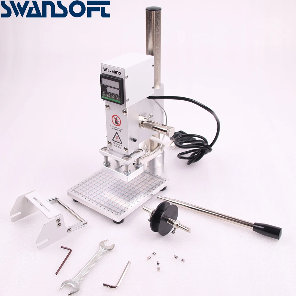 Машина для горячего тиснения фольгой SWANSOFT ручная Бронзирующая машина кожи и