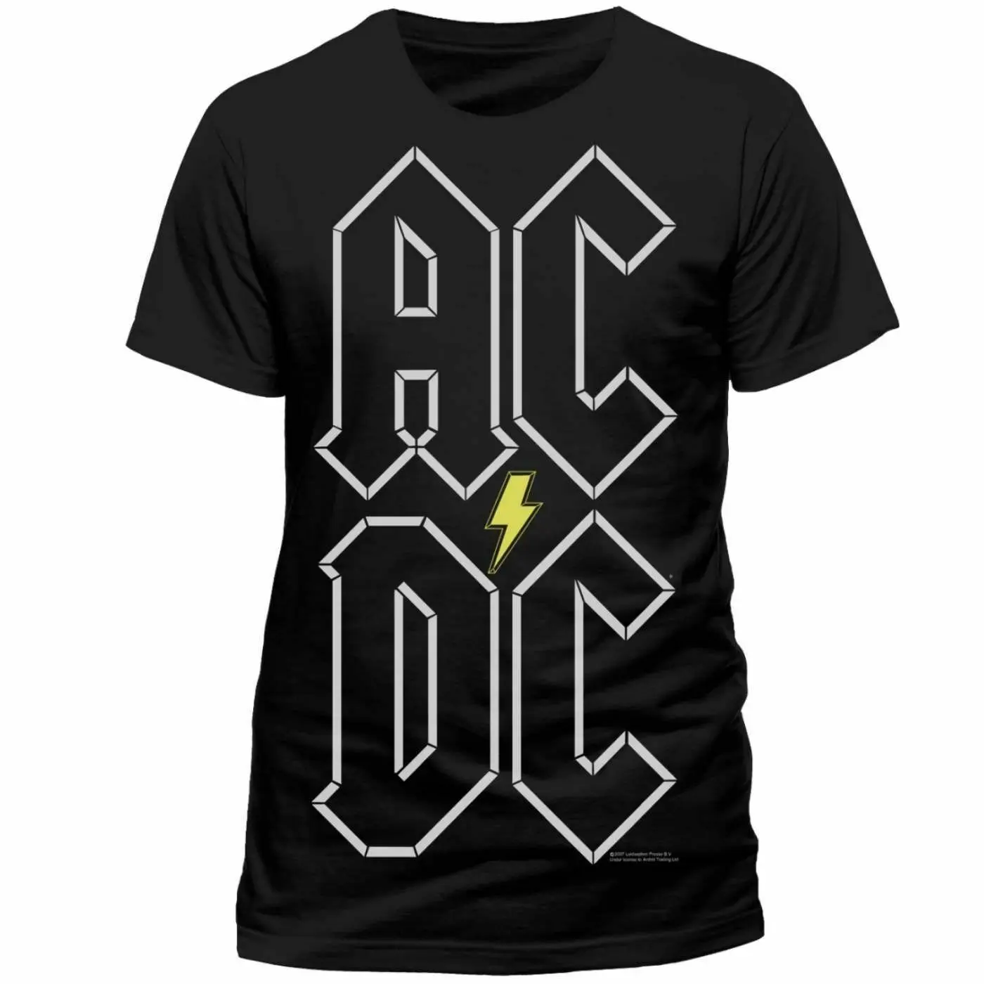 Мужская черная футболка с логотипом AC DC Stack|Мужские футболки| |