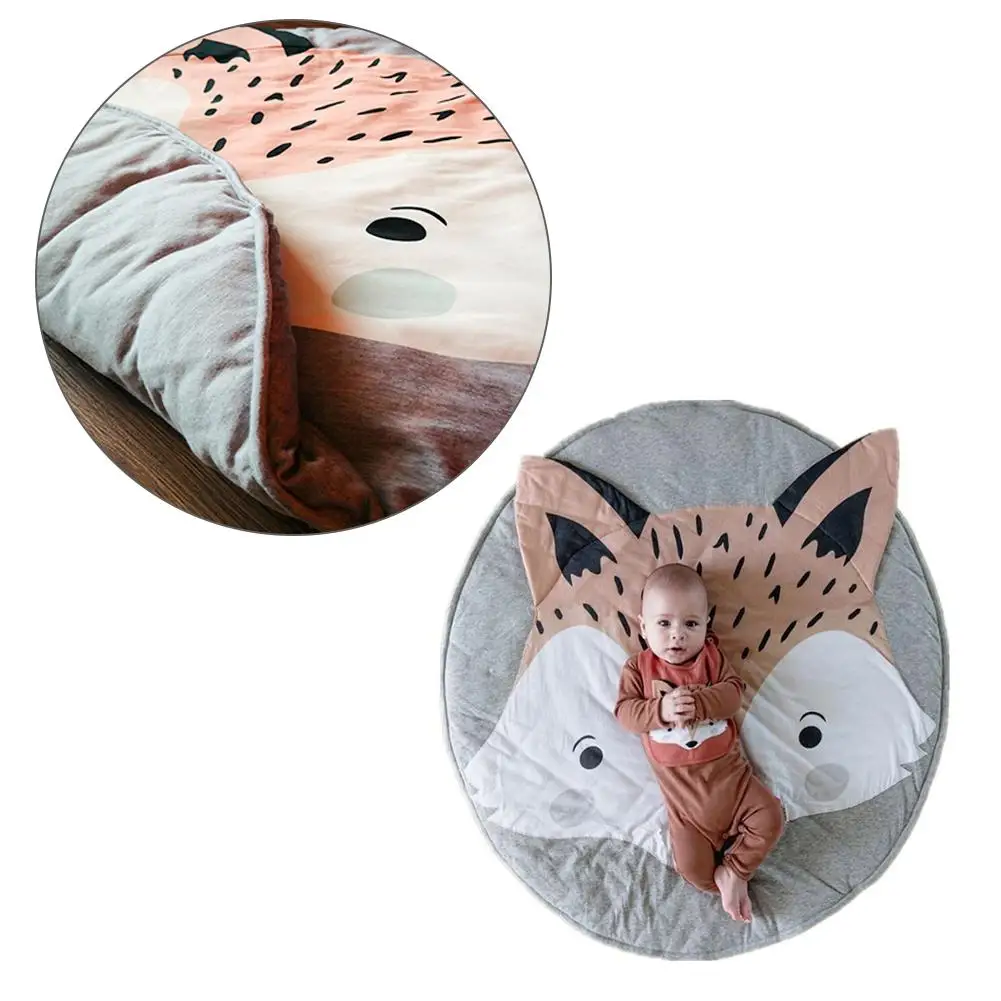 Коврик для ползания мультяшный дизайн лисы детский игровой коврик милый мягкий |