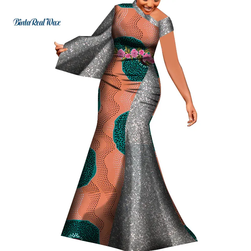 

2021 Fashion Plus Size Clothing for Women 3xl 4xl 5xl 6xl Dashiki Print Long Dresses Floor Length African Women Clothing WY8887