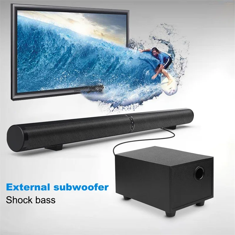 Soundbuds Wireless Bluetooth Speakers Subwoofers Wired Home Theater 3D Stereo Sound Bar Support Optical RCA AUX enlarge