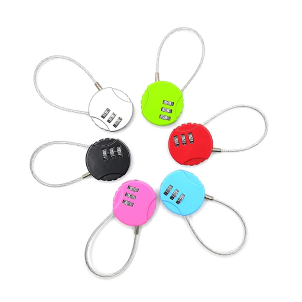 Круглые 4 х значный кодовый замок Всепогодный Безопасности навесной для багажа