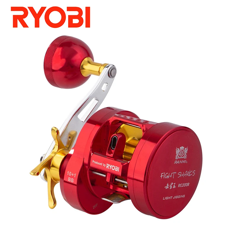 Рыболовная катушка RYOBI Fight Shark 10 + 1BB Максимальное сопротивление 15 кг передаточное