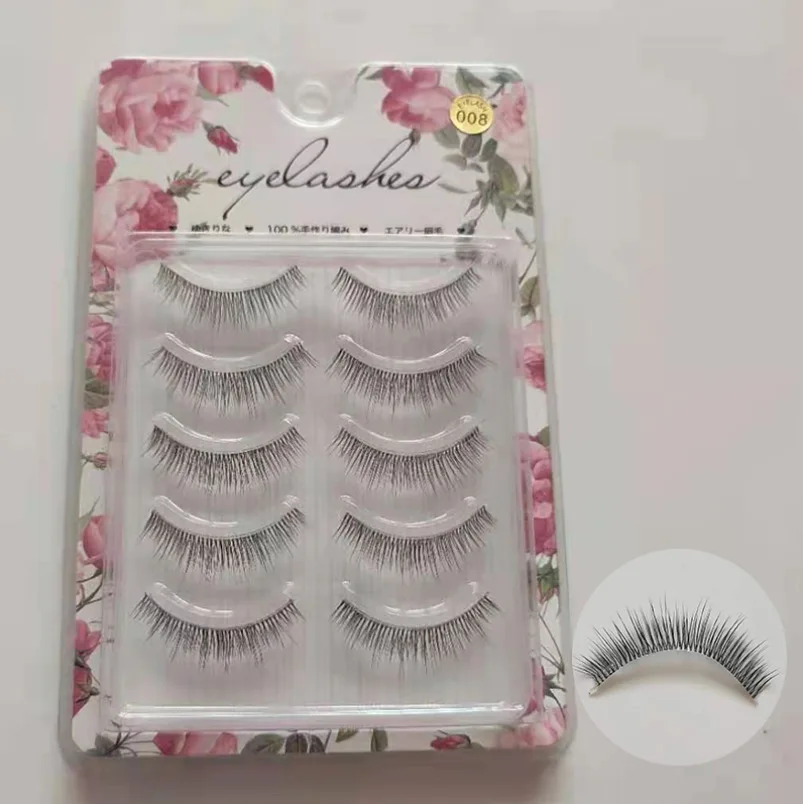 

3D False Eyelashes, 3D Fake Eyelashes Handmade Dramatic Thick Crossed Cluster False Eyelashes Black Nature Fluffy Soft Reusable