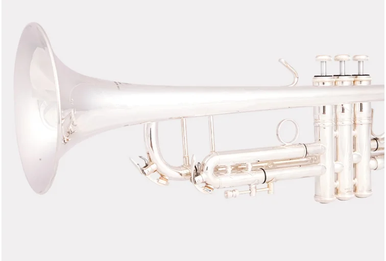 Сделано в Японии 8335 Посеребренная маленькая труба Bb плоский инструмент латунные