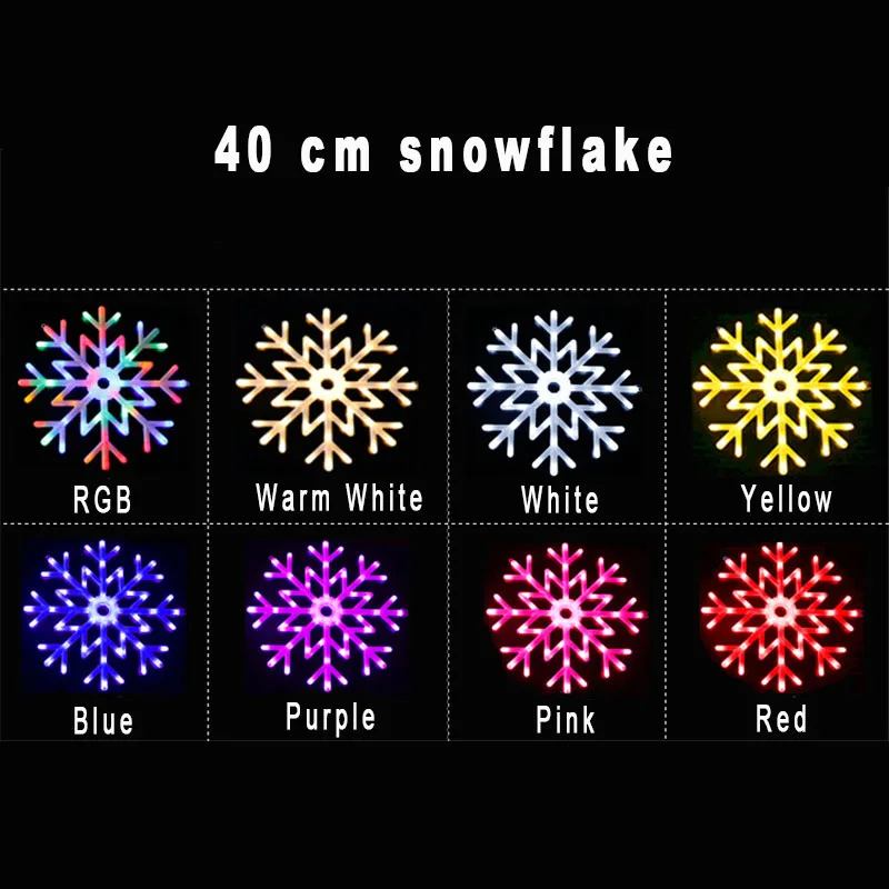 Светодиодный подвесной светильник в виде снежинки 40 см|Праздничное освещение| |