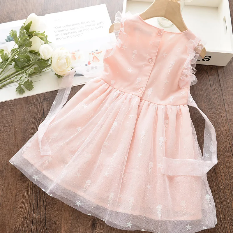 Bear Leader/платье принцессы для девочек новые летние детские нарядные платья милые